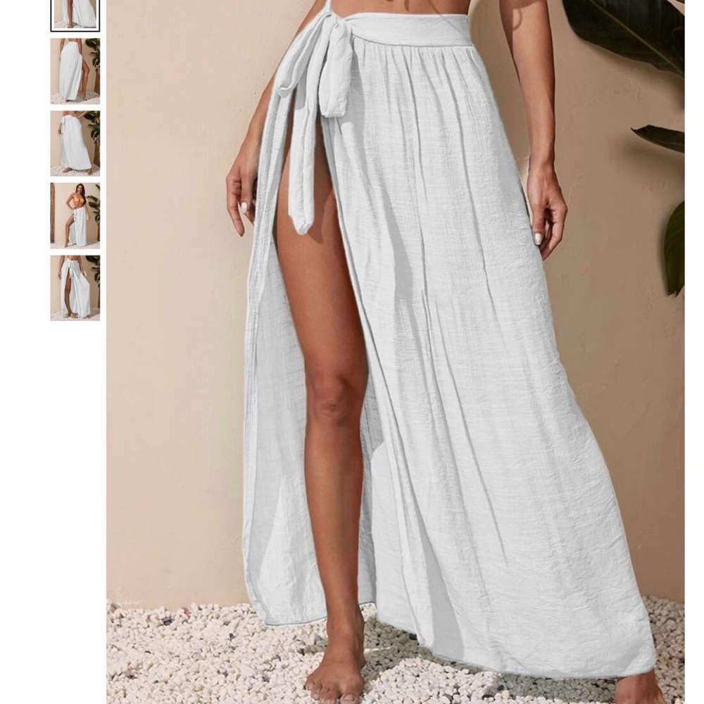 Elegant White Maxi Skirt